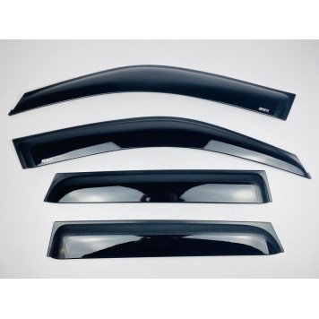 Дефлекторы окон Suzuki Grand Vitara 2005 -2015 4D с нерж. хром полоской-2